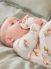Creme - Mori – Supersoft – Schlafanzug mit Bärendruck und 2-Wege-Reissverschluss, Cream - Bild 3 von 5