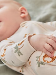 Creme - Mori – Supersoft – Schlafanzug mit Bärendruck und 2-Wege-Reissverschluss, Cream - Bild 4 von 5