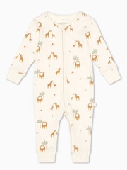 Creme - Mori – Supersoft – Schlafanzug mit Bärendruck und 2-Wege-Reissverschluss, Cream - Bild 5 von 5