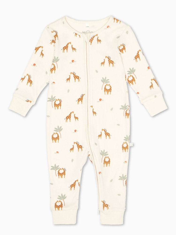 Creme - Mori – Supersoft – Schlafanzug mit Bärendruck und 2-Wege-Reissverschluss, Cream - Bild 5 von 5