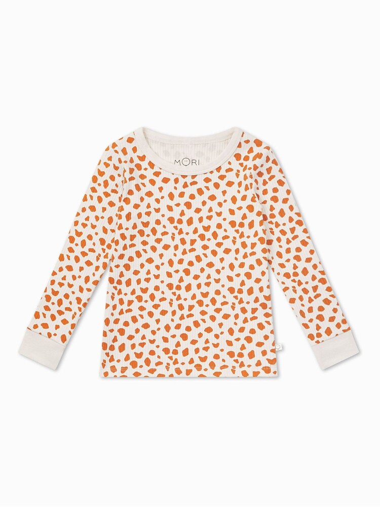 MORI Cream Organic Cotton & Bamboo Giraffe Spot Pyjama Set - Image 2 of 4
