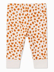 MORI Cream Organic Cotton & Bamboo Giraffe Spot Pyjama Set - Image 3 of 4
