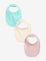 Calvin Klein Pink Bib Gift Box 3 Pack - Image 1 of 4