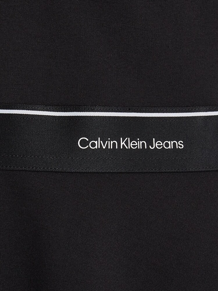 Calvin Klein Black Logo Tape Sleeveless Punto Dress - Image 6 of 6