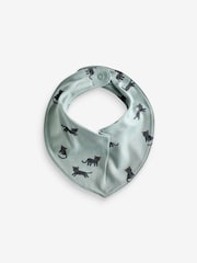 Bleu de sarcelle - 5{Paquet Dribble Bébé 100% Coton BIBS - Image 4 de 7