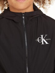 Calvin Klein Black Logo Zip Through Jacket - Image 3 of 6