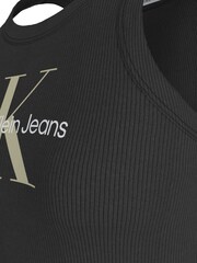 Calvin Klein Black Cropped 90s Vest - Image 5 of 6