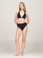 Tommy Hilfiger Blue Triangle Fixed Bikini Top - Image 1 of 7