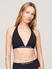 Tommy Hilfiger Blue Triangle Fixed Bikini Top - Image 2 of 7