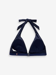 Tommy Hilfiger Blue Triangle Fixed Bikini Top - Image 6 of 7