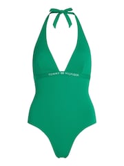 Tommy Hilfiger Green Halter One Piece Swimsuit - Image 3 of 4
