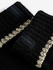 smALLSAINTS Black Metallic Gold Star Beanie and Gloves Set - Image 4 of 7