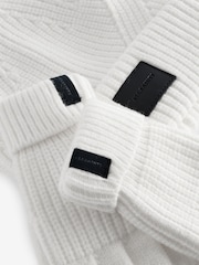 smALLSAINTS Cream Farren Beanie and Gloves Set - Image 6 of 8