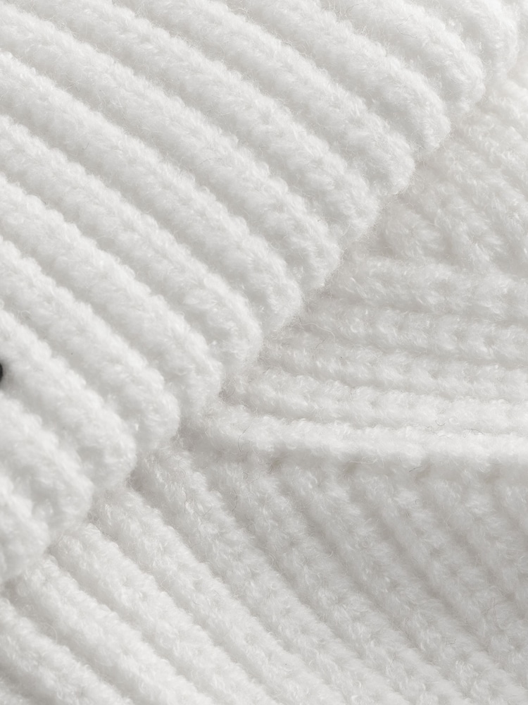 smALLSAINTS Cream Farren Beanie and Gloves Set - Image 8 of 8