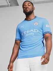 Puma Light Blue Mens Manchester City Home 24/25 Football Shirt - Image 1 of 8