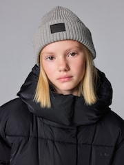 smALLSAINTS Grey Farren Beanie and Gloves Set - Image 2 of 7