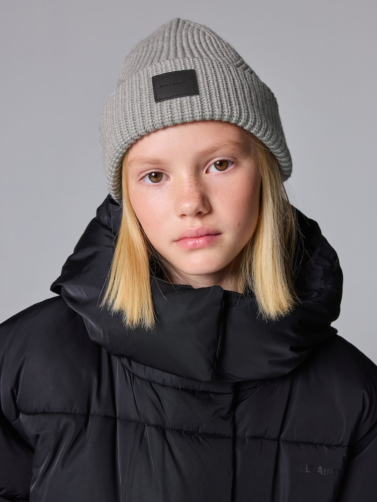 smALLSAINTS Grey Farren Beanie and Gloves Set - Image 2 of 7