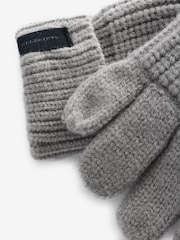 smALLSAINTS Grey Farren Beanie and Gloves Set - Image 7 of 7