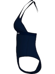 Tommy Hilfiger Blue Halter One Piece Swimsuit - Image 3 of 5