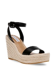 Steve Madden Leather Upstage Wedge Sandals - Image 1 of 6