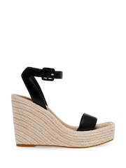 Steve Madden Leather Upstage Wedge Sandals - Image 3 of 6