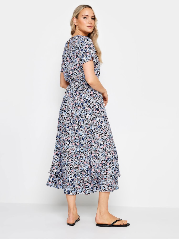 Long Tall Sally Blue Woven T-Shirt Dress - Image 2 of 4