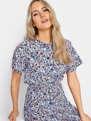 Long Tall Sally Blue Woven T-Shirt Dress - Image 4 of 4