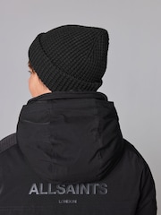 smALLSAINTS Black Nevada Ribbed Beanie and Gloves Set - Image 3 of 7