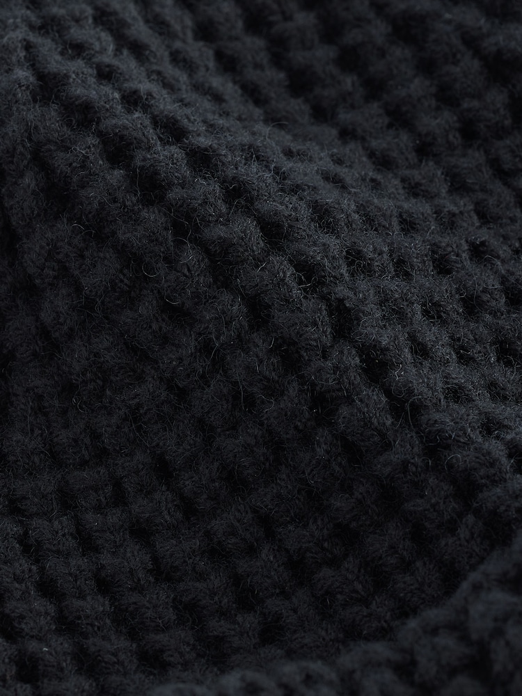 smALLSAINTS Black Nevada Ribbed Beanie and Gloves Set - Image 7 of 7