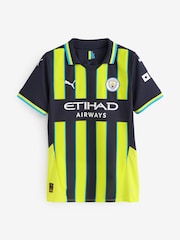 Puma Yellow Womens  Manchester City Away 24/25 Football Shirt - Image 4 of 4