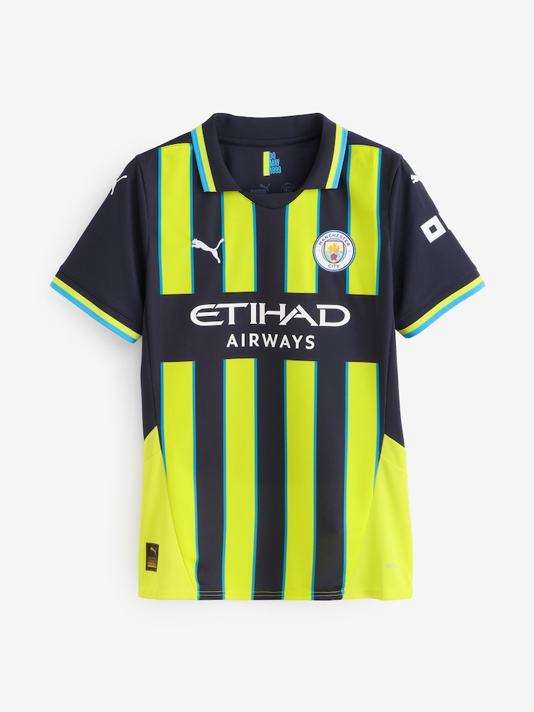 Puma Yellow Womens  Manchester City Away 24/25 Football Shirt - Image 4 of 4