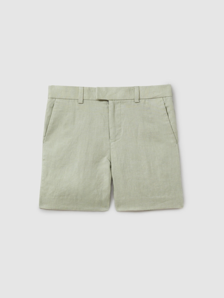 Reiss Apple Kin Linen Suit Shorts - Image 1 of 4