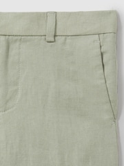 Reiss Apple Kin Linen Suit Shorts - Image 4 of 4