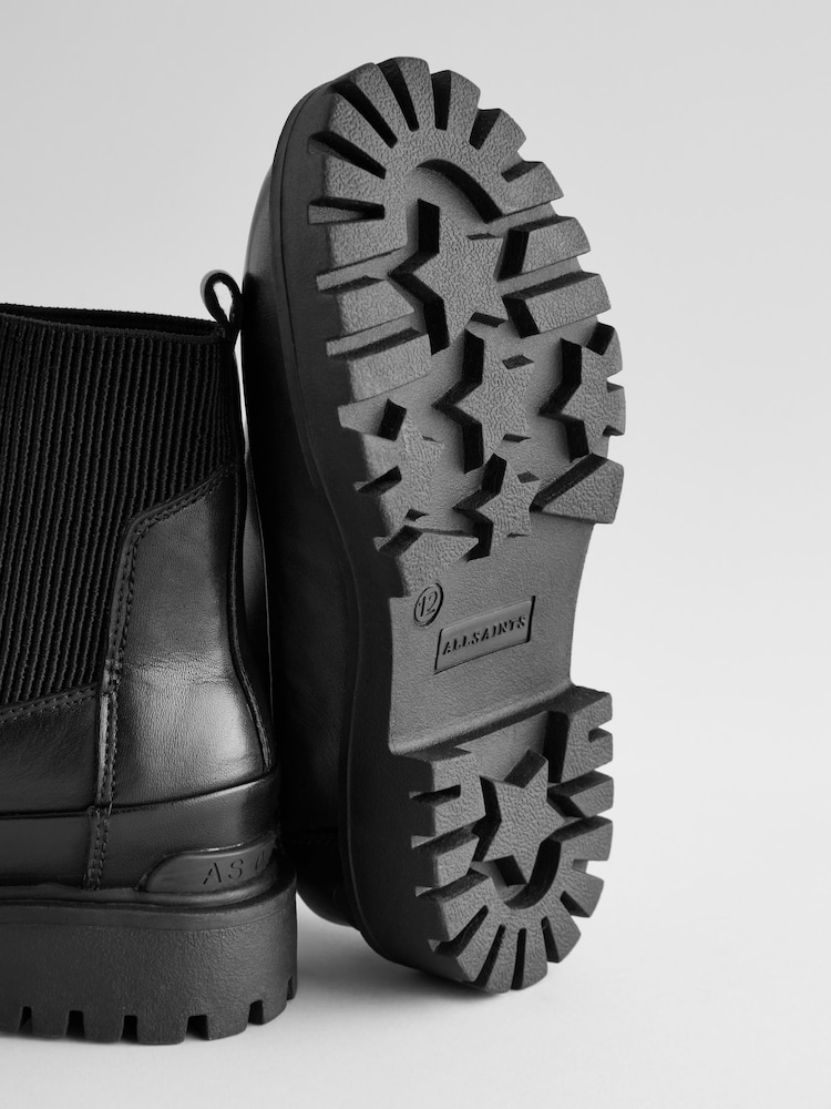 smALLSAINTS Black Harlee Chunky Leather Boots - Image 4 of 4