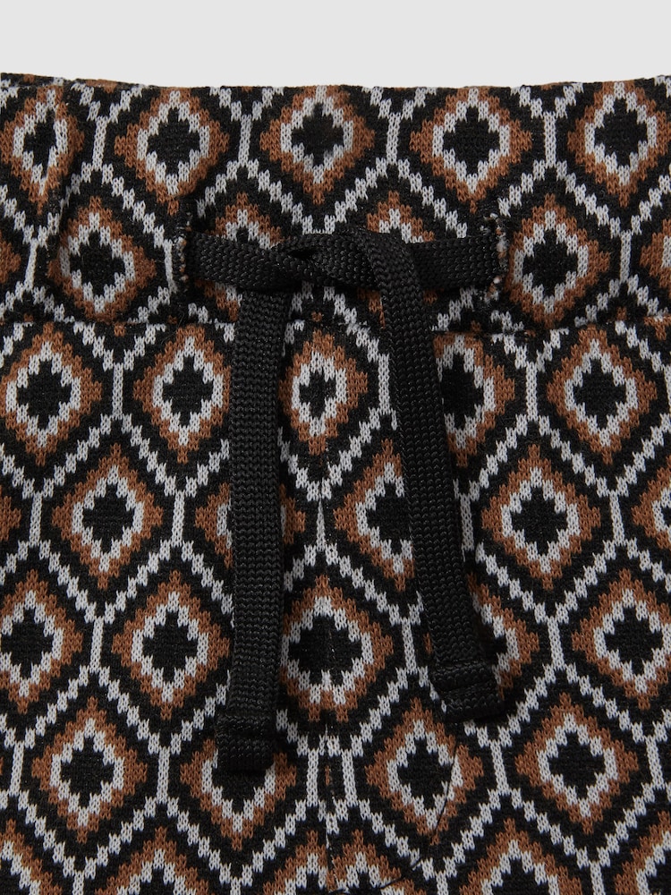 Reiss Tobacco Multi Karoo 13-14 yrs Drawstring Aztec Shorts - Image 4 of 4