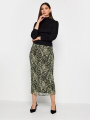 Long Tall Sally Black Pinstripe Midaxi Skirt - Image 3 of 3