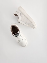smALLSAINTS Vix Low Top Round Toe Leather Trainers - Image 6 of 6
