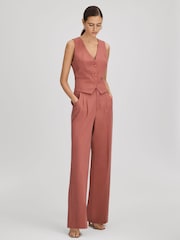 Paige Tailored Wide Leg Trousers - Image 3 of 6