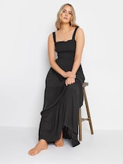 Schwarz - Long Tall Sally Stufenkleid in Crinkle-Design - Bild 3 von 5