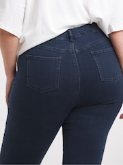 Simply Be Dark Blue High Waist Super Stretch Skinny Jeans - Image 4 of 4