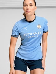 Puma Light Blue Womens  Manchester City Home 24/25 Football Shirt - Image 1 of 8