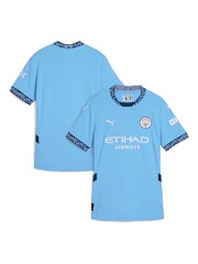 Puma Light Blue Womens  Manchester City Home 24/25 Football Shirt - Image 6 of 8