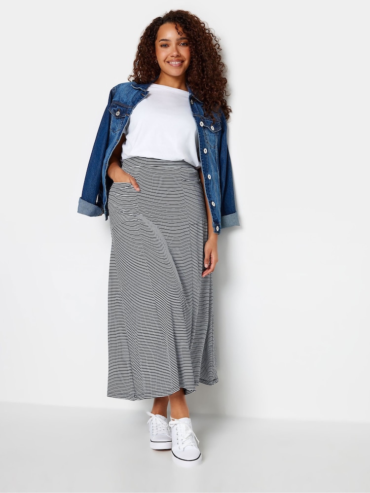 Mittelblau - M&Co Petite Pocket Maxi Skirt - Bild 2 von 4 Mittelblau - M&Co Petite Pocket Maxi Skirt - Bild 2 von 4