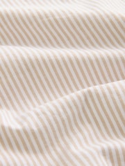 Natural 100% Cotton Stripe Short Sleeve Oxford Shirt - Image 7 of 7
