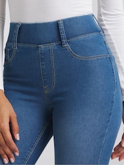 Simply Be Blue Skinny Pull-On Jeggings - Image 4 of 4