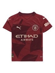 Puma Red Kids Manchester City 3rd 24/25 Football Shirt - Image 2 of 3