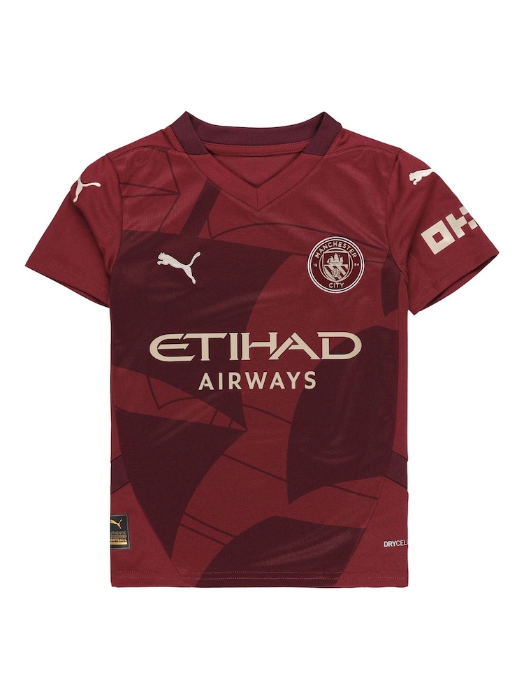 Puma Red Kids Manchester City 3rd 24/25 Football Shirt - Image 2 of 3