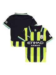 Puma Teal Blue Kids Manchester City Away 24/25 Football Shirt - Image 1 of 3