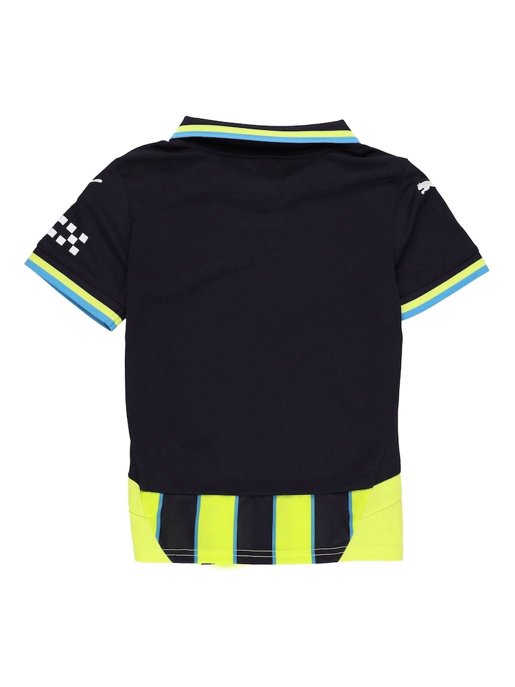 Puma Teal Blue Kids Manchester City Away 24/25 Football Shirt - Image 3 of 3