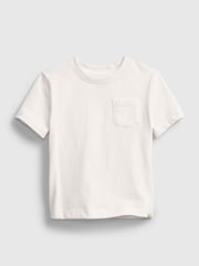 Gap White Pocket Short Sleeve Crew Neck T-Shirt (6mths-5yrs) - Image 1 of 1